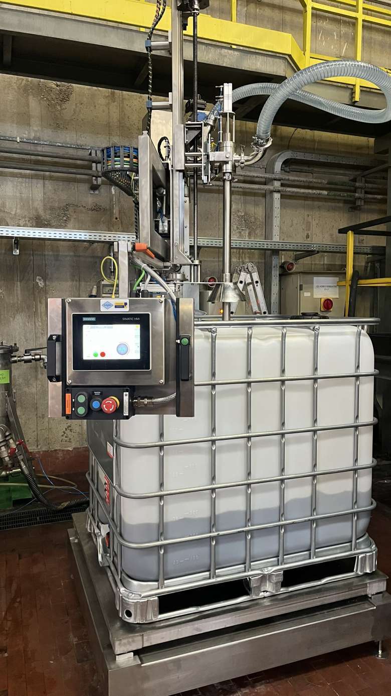 Riempitrice di fusti e cisternette IBC Atex